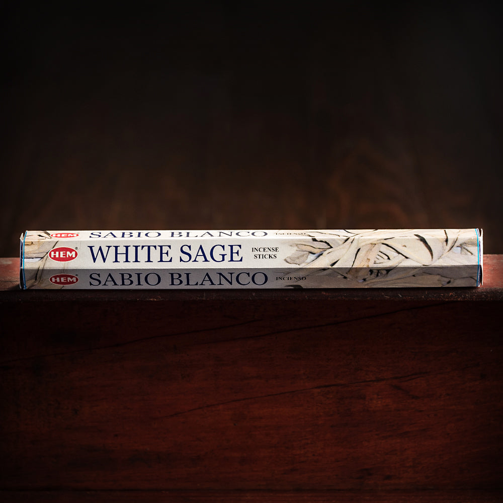 20g Hex Pack Incense, White Sage